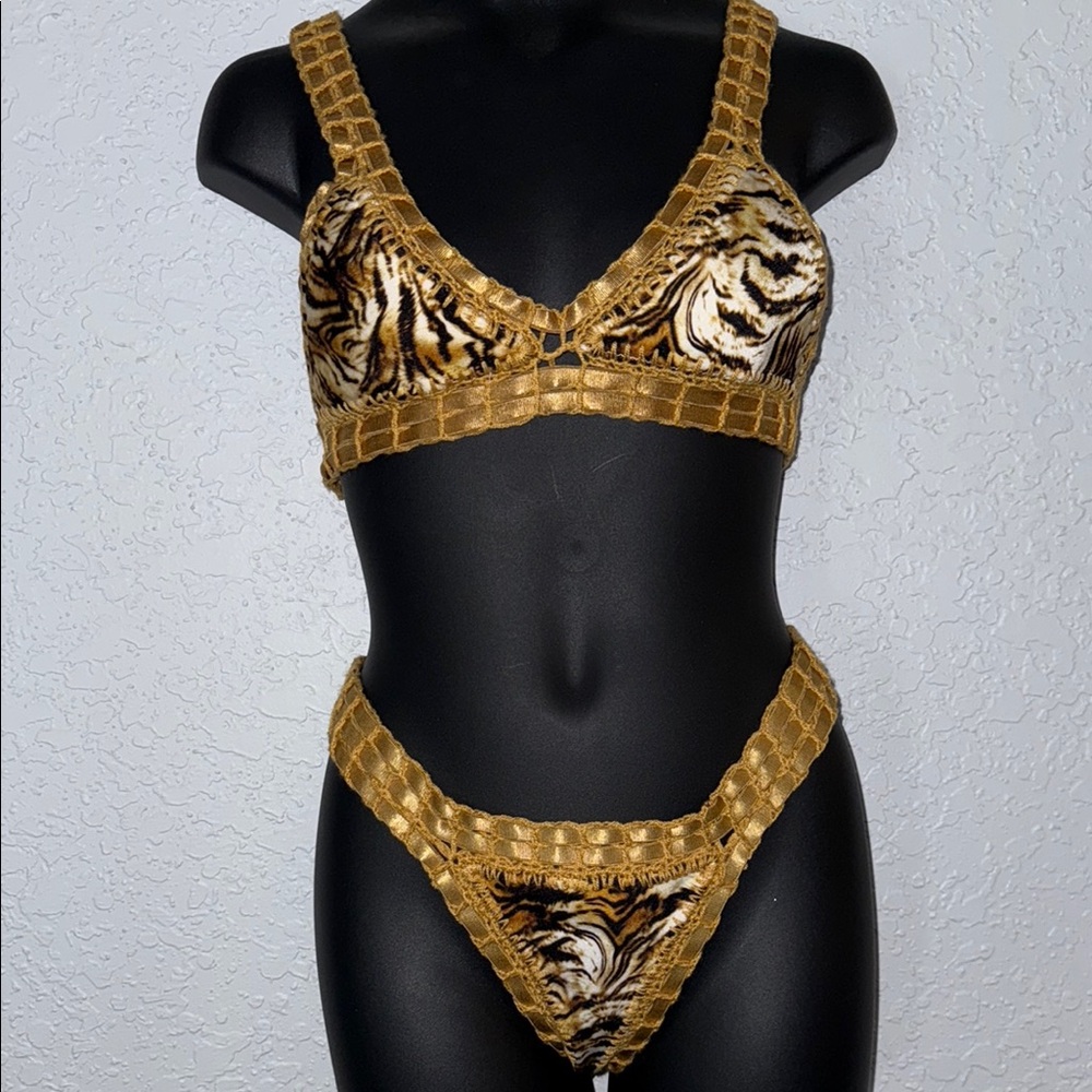 Animal Print Bikini Set